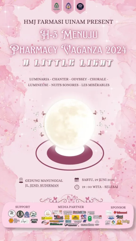 3 Hari Menuju Kerlipan Cahaya Megah Pharmacy Vaganza 2024